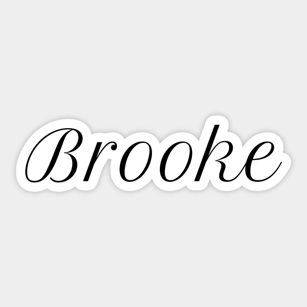 Brooke Sticker by JuliesDesigns